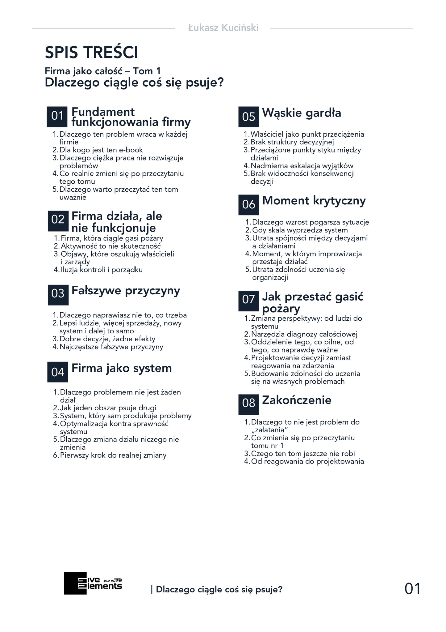 Firma Jako Całość. Tom 1: Dlaczego Ciągle Coś Się Psuje?