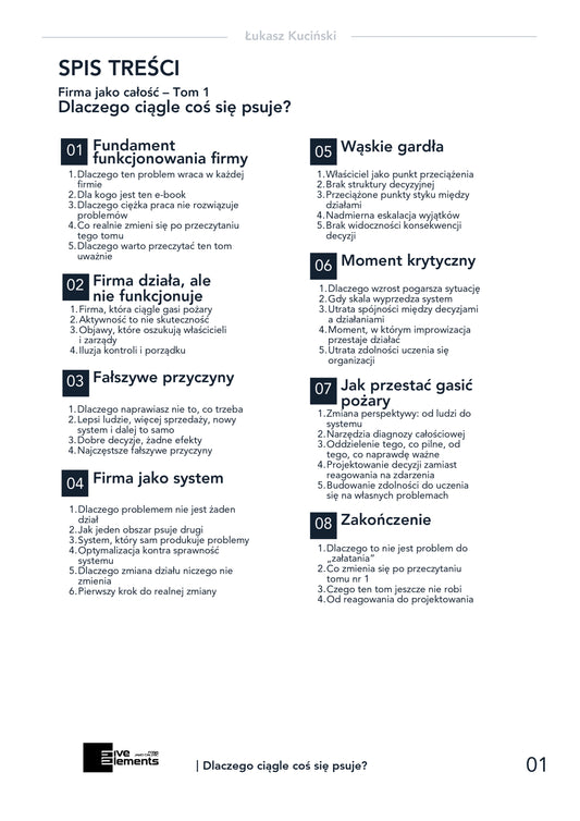 Firma Jako Całość. Tom 1: Dlaczego Ciągle Coś Się Psuje?