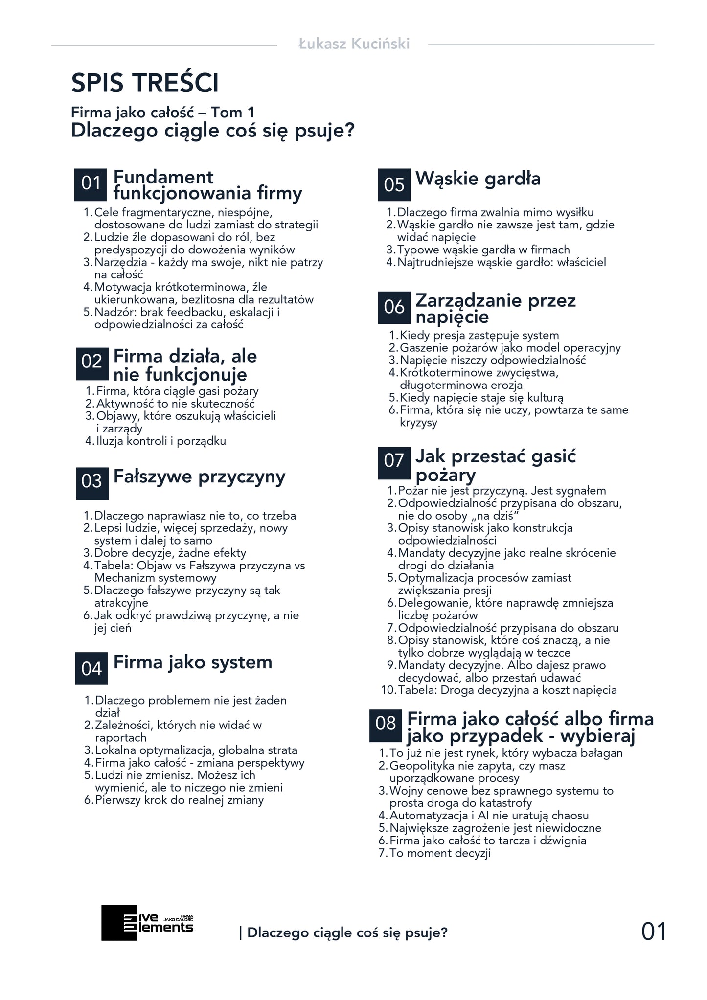 Firma Jako Całość. Tom 1: Dlaczego Ciągle Coś Się Psuje?