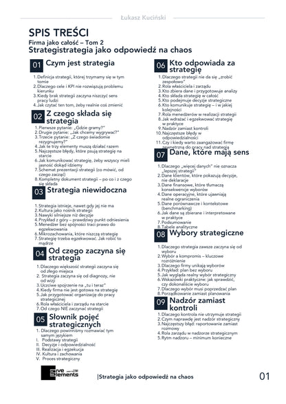 Firma Jako Całość. Tom 2: Strategia Jako Odpowiedź Na Chaos