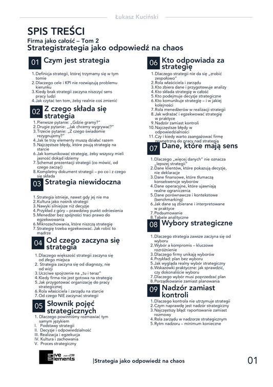 Firma Jako Całość. Tom 2: Strategia Jako Odpowiedź Na Chaos