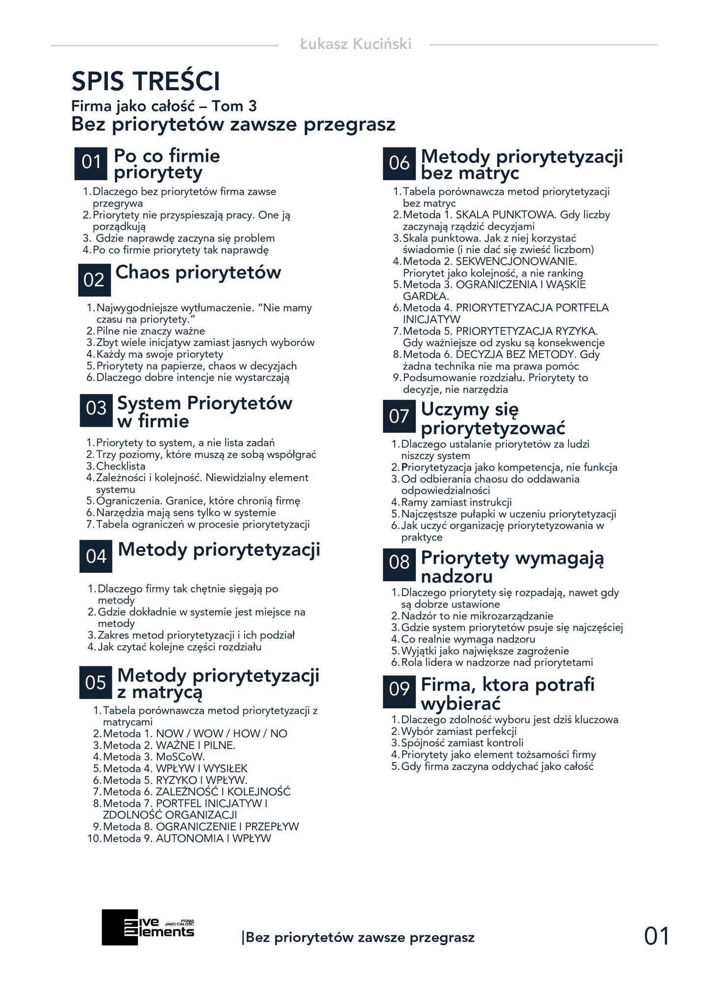 Firma Jako Całość. Tom 3: Bez Priorytetów Zawsze Przegrasz