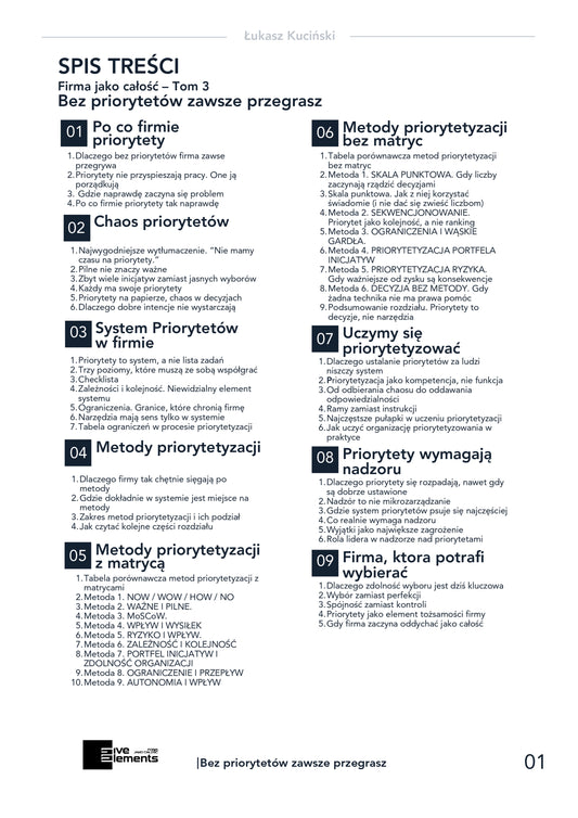 Firma Jako Całość. Tom 3: Bez Priorytetów Zawsze Przegrasz